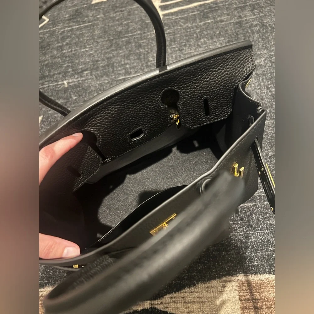 Cordae NYC Birkin Leather Handbag - Picture 6 of 6